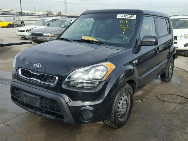 KNDJT2A5XC7747456 - 2012 KIA SOUL BLACK photo 2