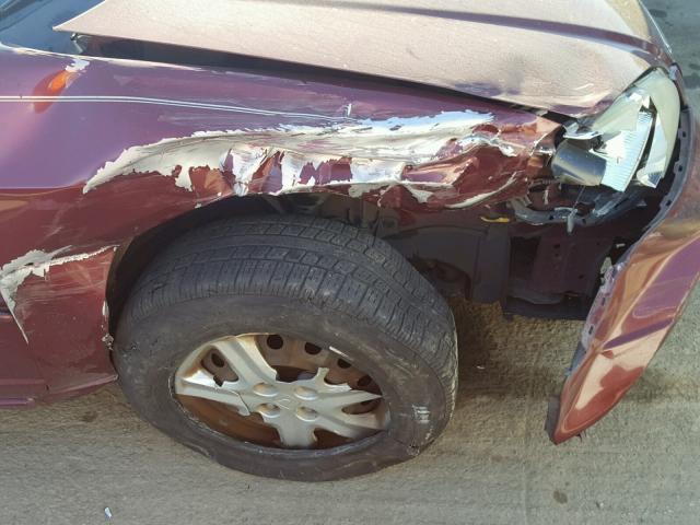 2HGES26743H597848 - 2003 HONDA CIVIC EX MAROON photo 9