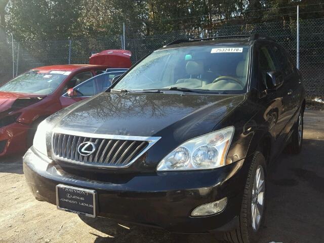 2T2GK31U48C034175 - 2008 LEXUS RX 350 BLACK photo 2