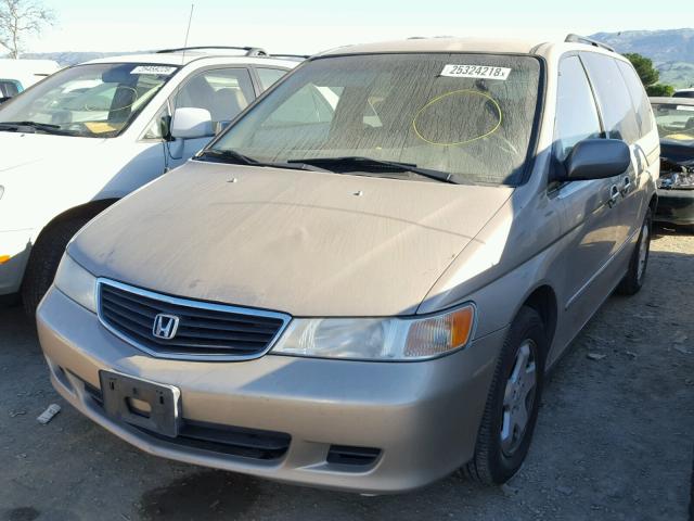 2HKRL18691H613705 - 2001 HONDA ODYSSEY EX GOLD photo 2