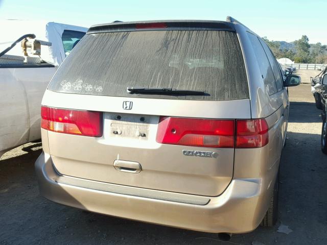 2HKRL18691H613705 - 2001 HONDA ODYSSEY EX GOLD photo 4