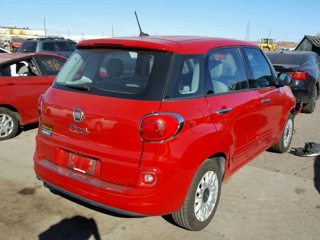 ZFBCFAAH6EZ003822 - 2014 FIAT 500L POP RED photo 4