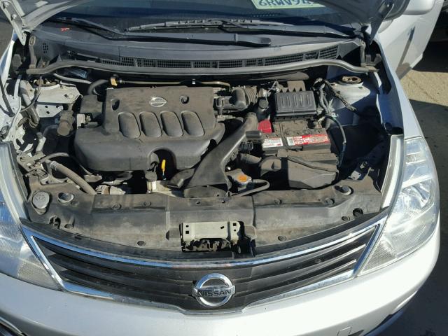 3N1BC1CP0BL512459 - 2011 NISSAN VERSA S GRAY photo 7