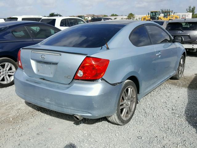 JTKDE177170176618 - 2007 TOYOTA SCION TC BLUE photo 4