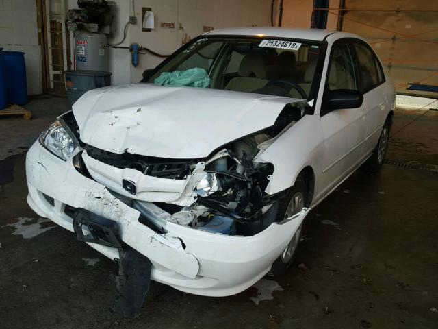 2HGES165X4H533324 - 2004 HONDA CIVIC LX WHITE photo 2