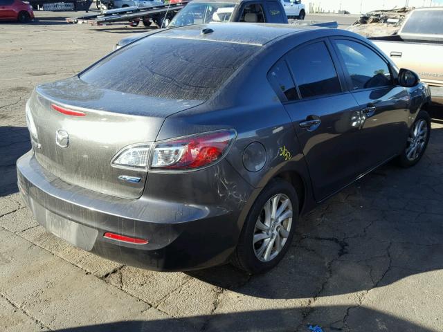 JM1BL1W86C1664062 - 2012 MAZDA 3 I GRAY photo 4