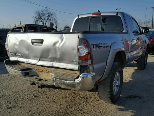 5TFUU4ENXFX114010 - 2015 TOYOTA TACOMA ACC SILVER photo 4