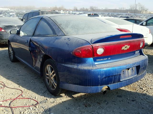 1G1JH12F647113400 - 2004 CHEVROLET CAVALIER L BLUE photo 3