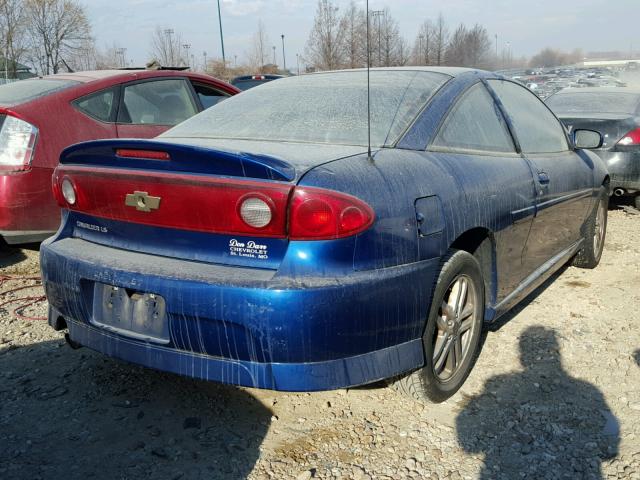 1G1JH12F647113400 - 2004 CHEVROLET CAVALIER L BLUE photo 4