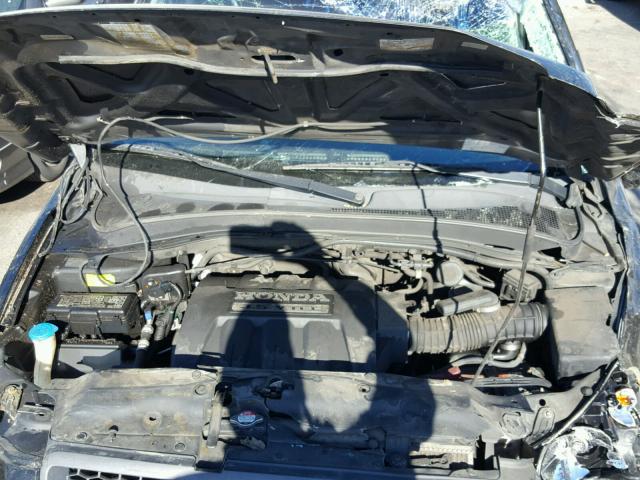 2HKYF18495H552234 - 2005 HONDA PILOT EX BLACK photo 7