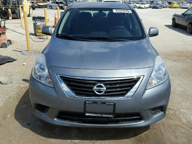 3N1CN7AP1CL837045 - 2012 NISSAN VERSA S SILVER photo 9