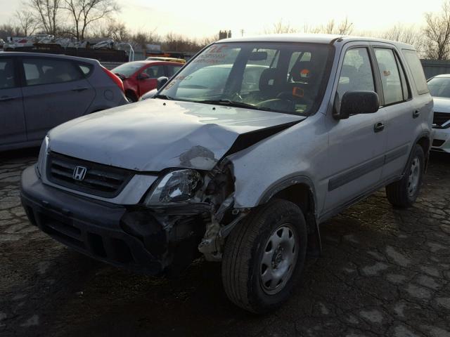 JHLRD18411C010127 - 2001 HONDA CR-V LX SILVER photo 2