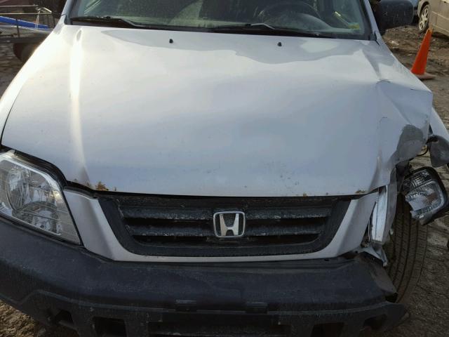 JHLRD18411C010127 - 2001 HONDA CR-V LX SILVER photo 7