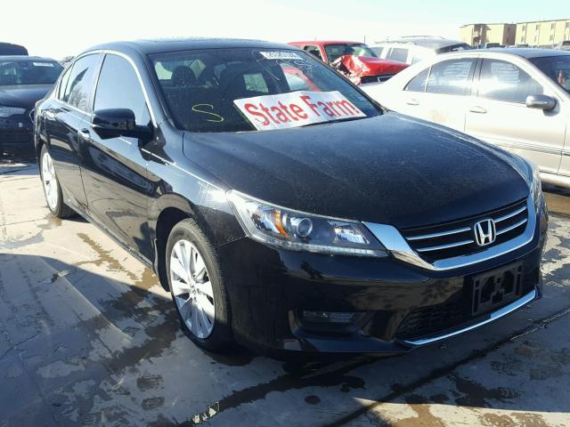 1HGCR2F77EA250986 - 2014 HONDA ACCORD EX BLACK photo 1