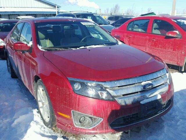 3FAHP0JA3BR218691 - 2011 FORD FUSION SEL RED photo 1