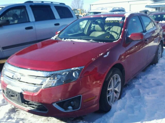 3FAHP0JA3BR218691 - 2011 FORD FUSION SEL RED photo 2