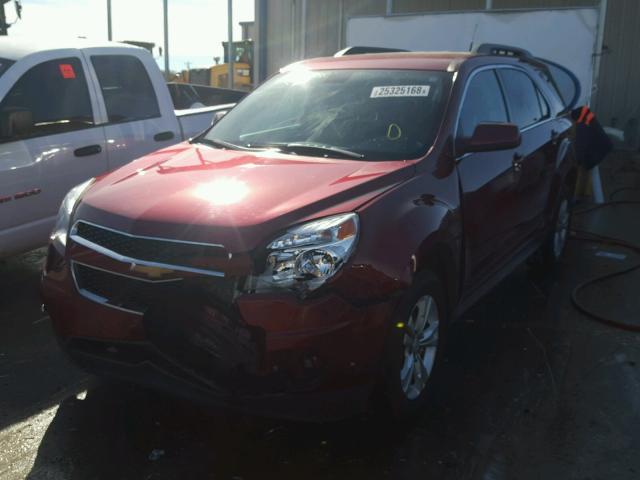 2CNALPEC3B6412233 - 2011 CHEVROLET EQUINOX LT MAROON photo 2