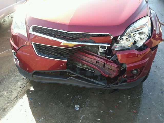 2CNALPEC3B6412233 - 2011 CHEVROLET EQUINOX LT MAROON photo 9