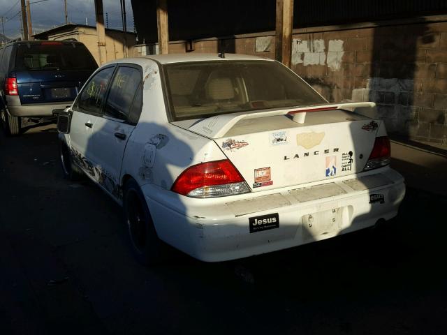 JA3AJ26E23U091459 - 2003 MITSUBISHI LANCER ES WHITE photo 3