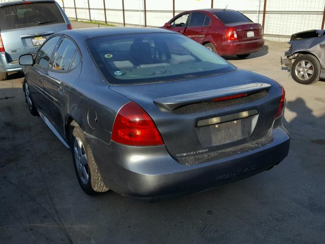 2G2WP542151303321 - 2005 PONTIAC GRAND PRIX GRAY photo 3
