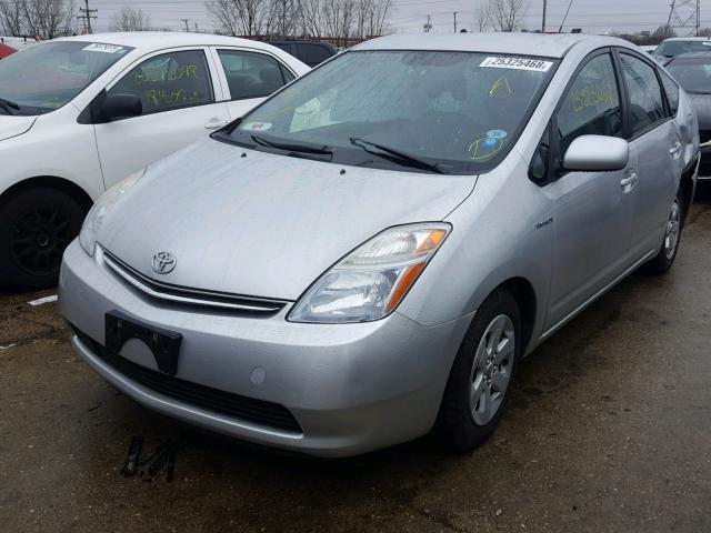 JTDKB20U973212440 - 2007 TOYOTA PRIUS SILVER photo 2