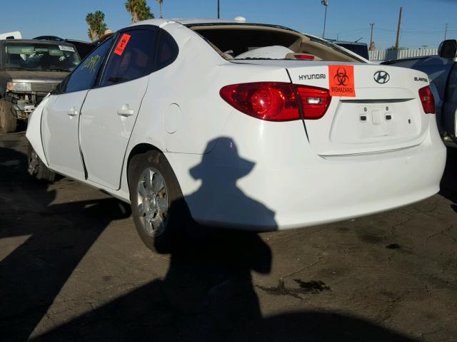 KMHDU46DX7U211132 - 2007 HYUNDAI ELANTRA GL WHITE photo 3