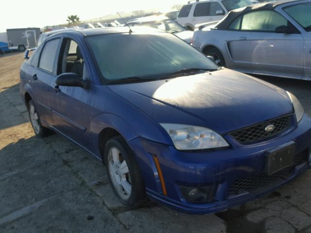 1FAHP34N36W171343 - 2006 FORD FOCUS ZX4 BLUE photo 1