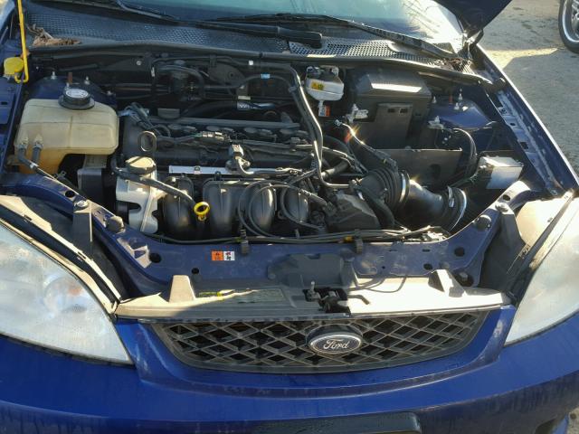 1FAHP34N36W171343 - 2006 FORD FOCUS ZX4 BLUE photo 7