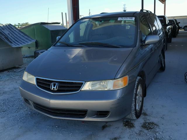 5FNRL18642B037702 - 2002 HONDA ODYSSEY EX GRAY photo 2