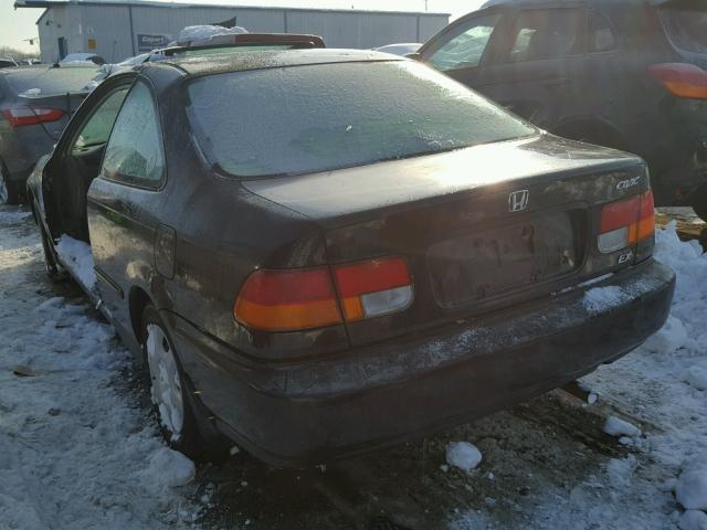 1HGEJ8240WL042906 - 1998 HONDA CIVIC EX BLACK photo 3