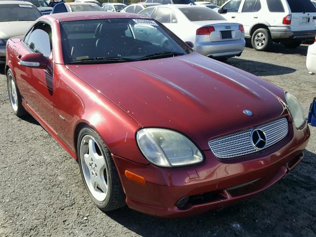 WDBKK65F41F229460 - 2001 MERCEDES-BENZ SLK 320 MAROON photo 1