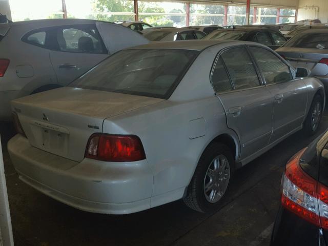 4A3AA46G93E099127 - 2003 MITSUBISHI GALANT ES WHITE photo 4