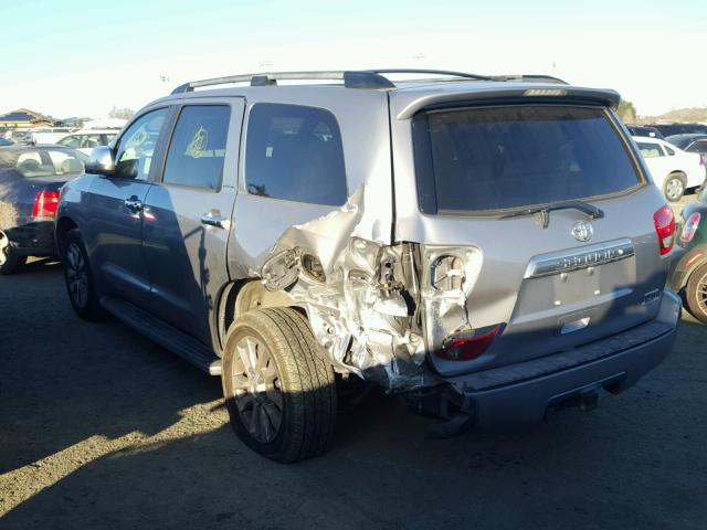 5TDBY68A88S011029 - 2008 TOYOTA SEQUOIA LI SILVER photo 3