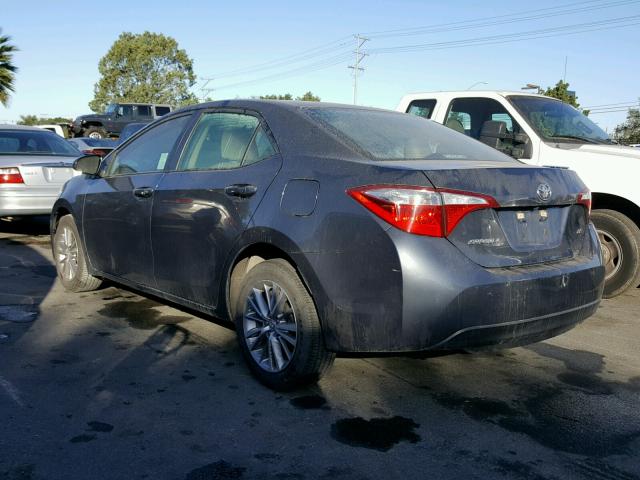 5YFBURHEXFP209083 - 2015 TOYOTA COROLLA L CHARCOAL photo 3