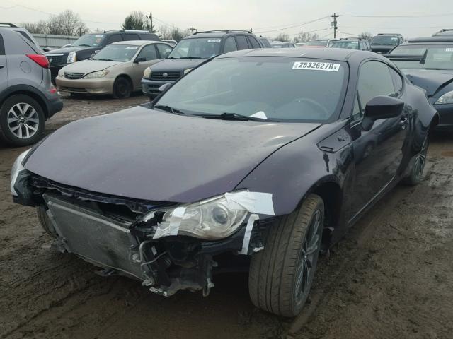 JF1ZNAA13D1723272 - 2013 TOYOTA SCION FR-S PURPLE photo 2
