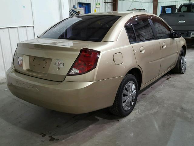 1G8AJ55F17Z131532 - 2007 SATURN ION LEVEL GOLD photo 4
