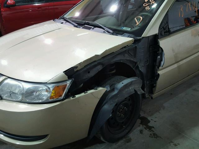 1G8AJ55F17Z131532 - 2007 SATURN ION LEVEL GOLD photo 9