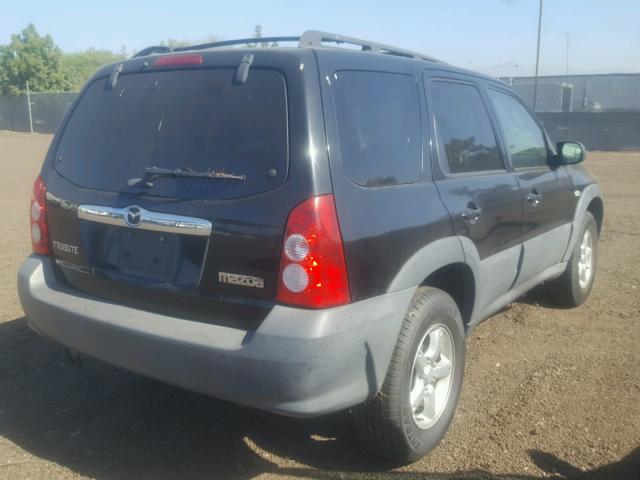 4F2YZ02Z25KM21878 - 2005 MAZDA TRIBUTE I BLACK photo 4