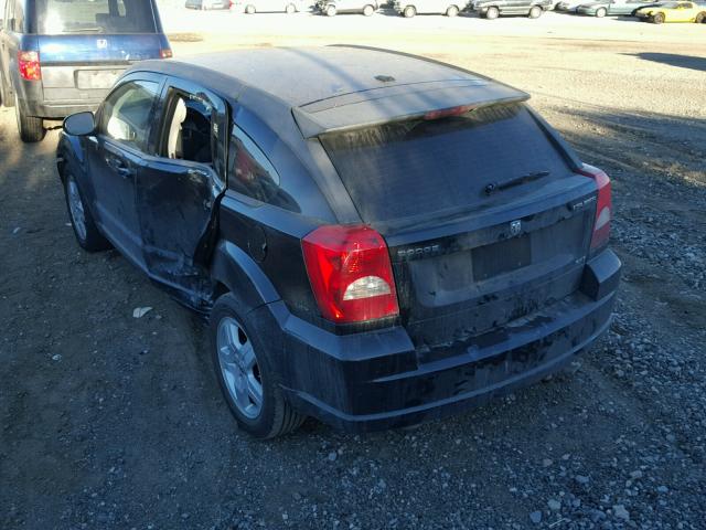 1B3HB48A89D100453 - 2009 DODGE CALIBER SX BLACK photo 3