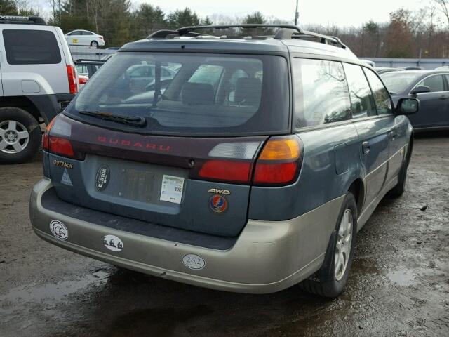 4S3BH675427662258 - 2002 SUBARU LEGACY OUT GREEN photo 4