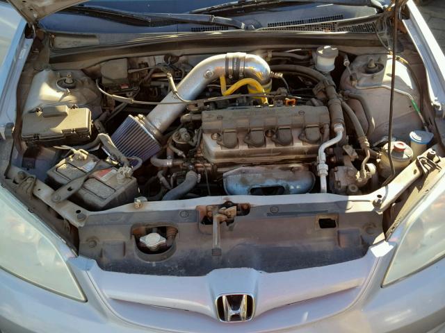 2HGES166X5H502651 - 2005 HONDA CIVIC LX SILVER photo 7