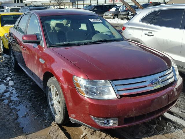 1FAHP24W58G171912 - 2008 FORD TAURUS SEL MAROON photo 1