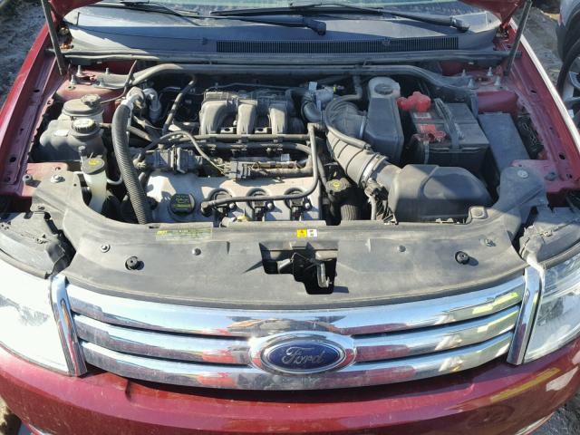 1FAHP24W58G171912 - 2008 FORD TAURUS SEL MAROON photo 7