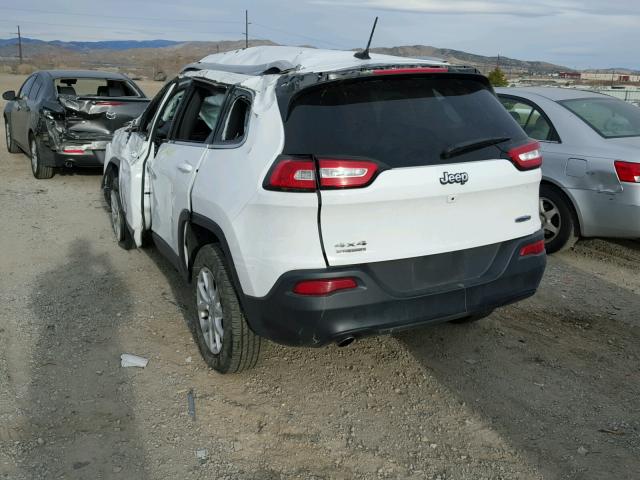 1C4PJMCB3EW322023 - 2014 JEEP CHEROKEE L WHITE photo 3