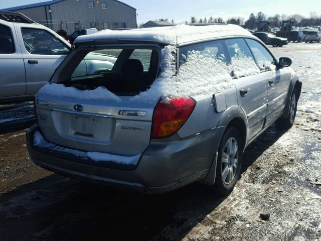 4S4BP61C957392535 - 2005 SUBARU LEGACY OUT SILVER photo 4