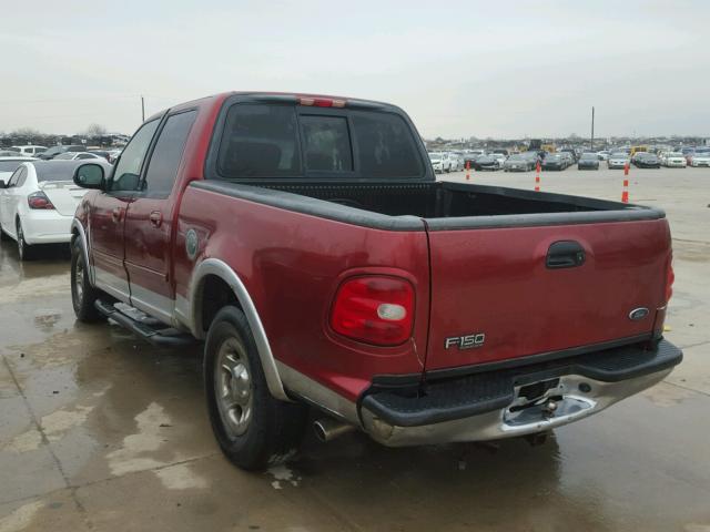 1FTRW07602KC97861 - 2002 FORD F150 SUPER RED photo 3