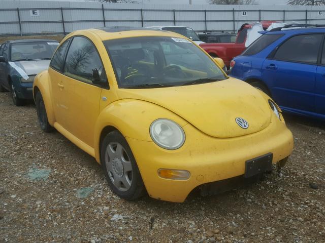 3VWCD21C0YM483162 - 2000 VOLKSWAGEN NEW BEETLE YELLOW photo 1