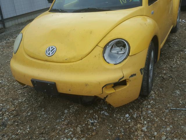 3VWCD21C0YM483162 - 2000 VOLKSWAGEN NEW BEETLE YELLOW photo 9