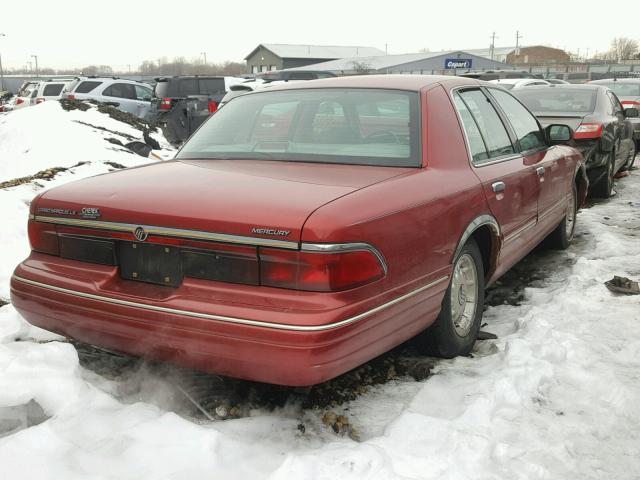 2MELM75WXVX639999 - 1997 MERCURY GRAND MARQ RED photo 4