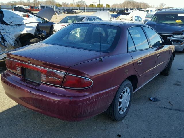 2G4WS52J851107991 - 2005 BUICK CENTURY CU MAROON photo 4